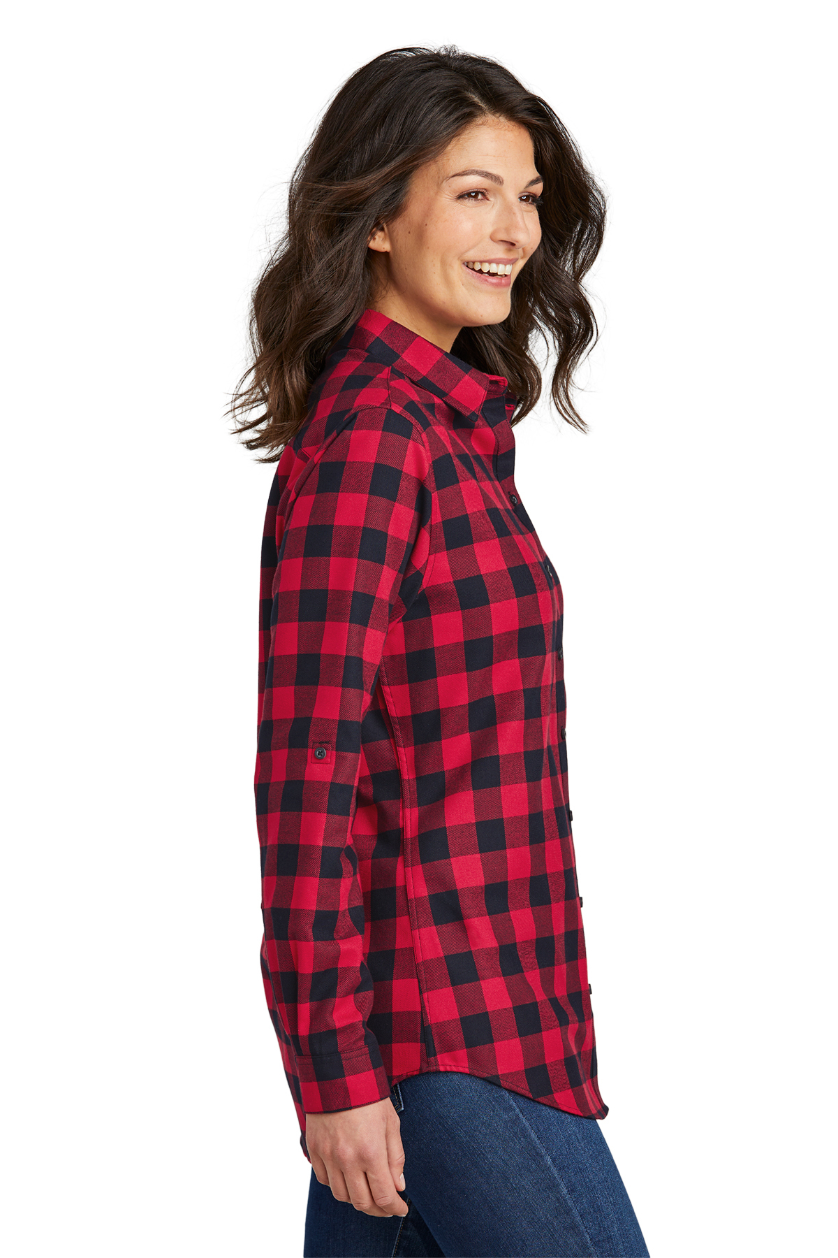 Port Authority Ladies Plaid Flannel Tunic, Product
