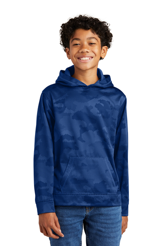 Sport-Tek Youth Sport-Wick CamoHex Fleece Hooded Pullover | Product ...
