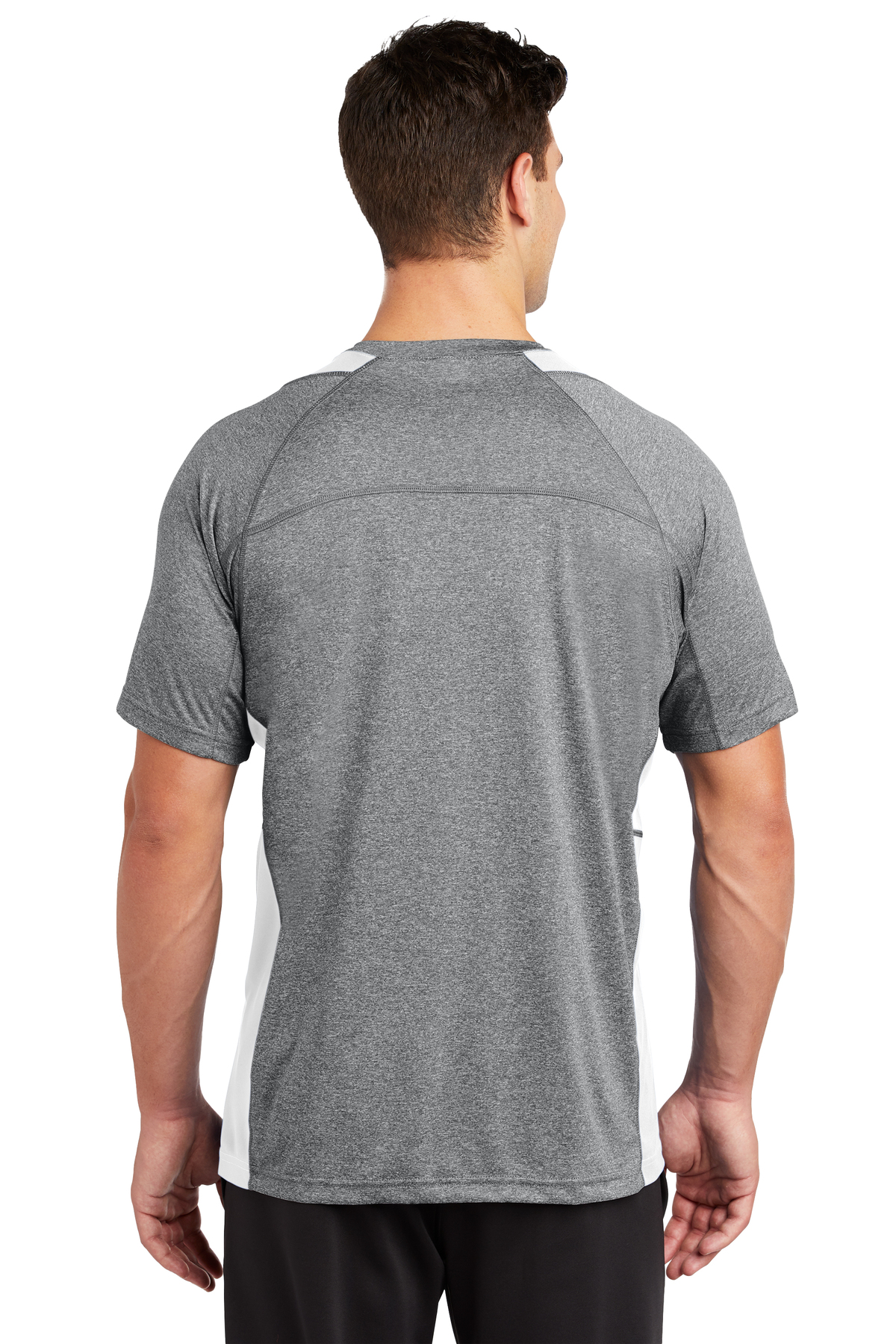 Sport-Tek Heather Colorblock Contender Tee | Product | SanMar