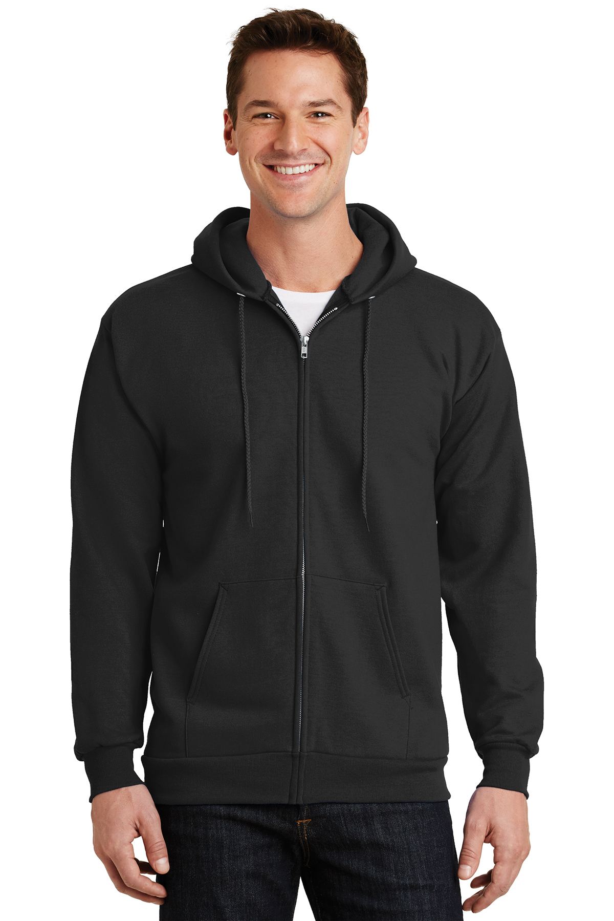 Port & Company® Essential Fleece Full-Zip Hooded Sweatshirt | Hoodie ...