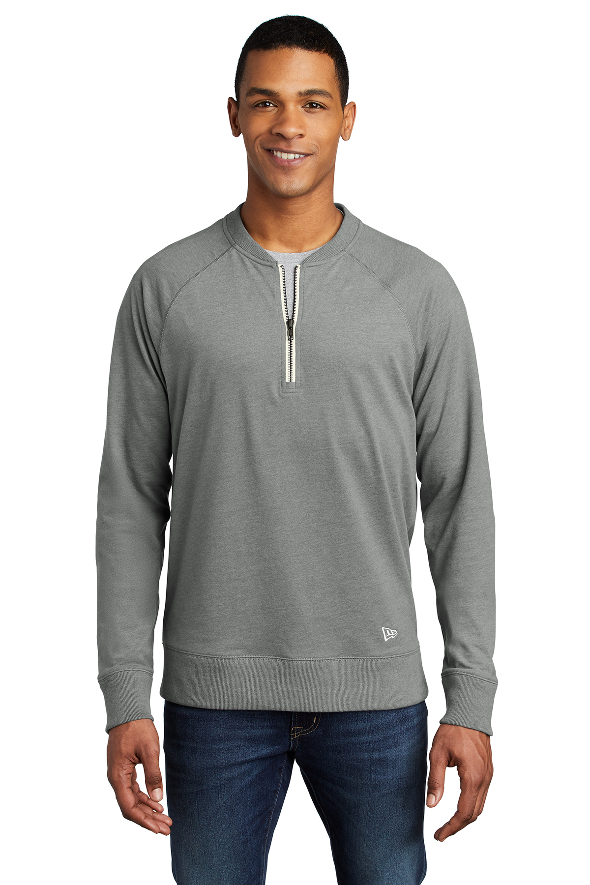 New Era Sueded Cotton Blend 1/4-Zip Pullover | Product | Company Casuals