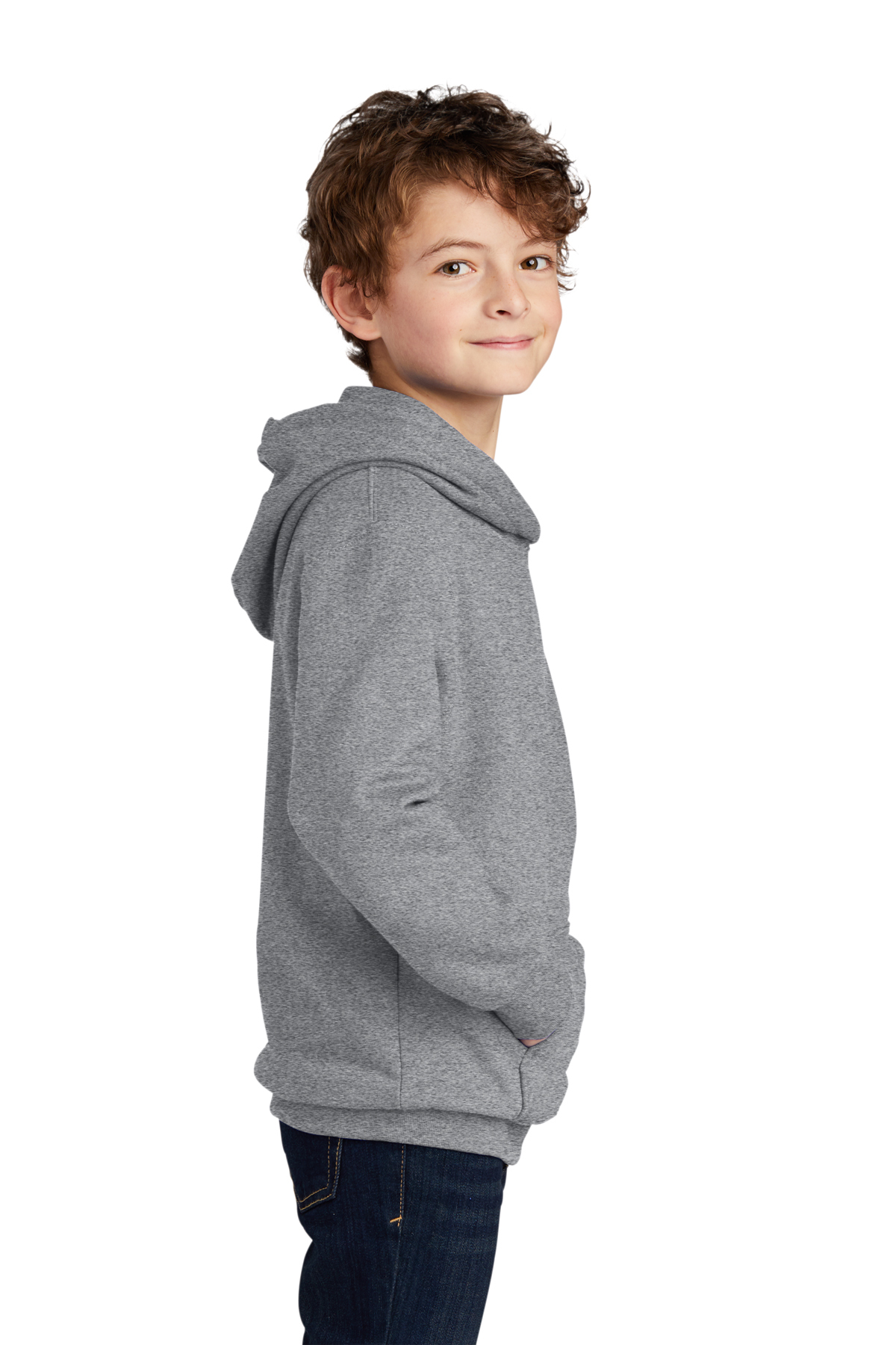 Port & Company ® Youth Fan Favorite™ Fleece Pullover Hooded Sweatshirt ...