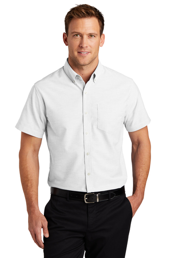 Port Authority ® Short Sleeve SuperPro ™ Oxford Shirt | Product | SanMar