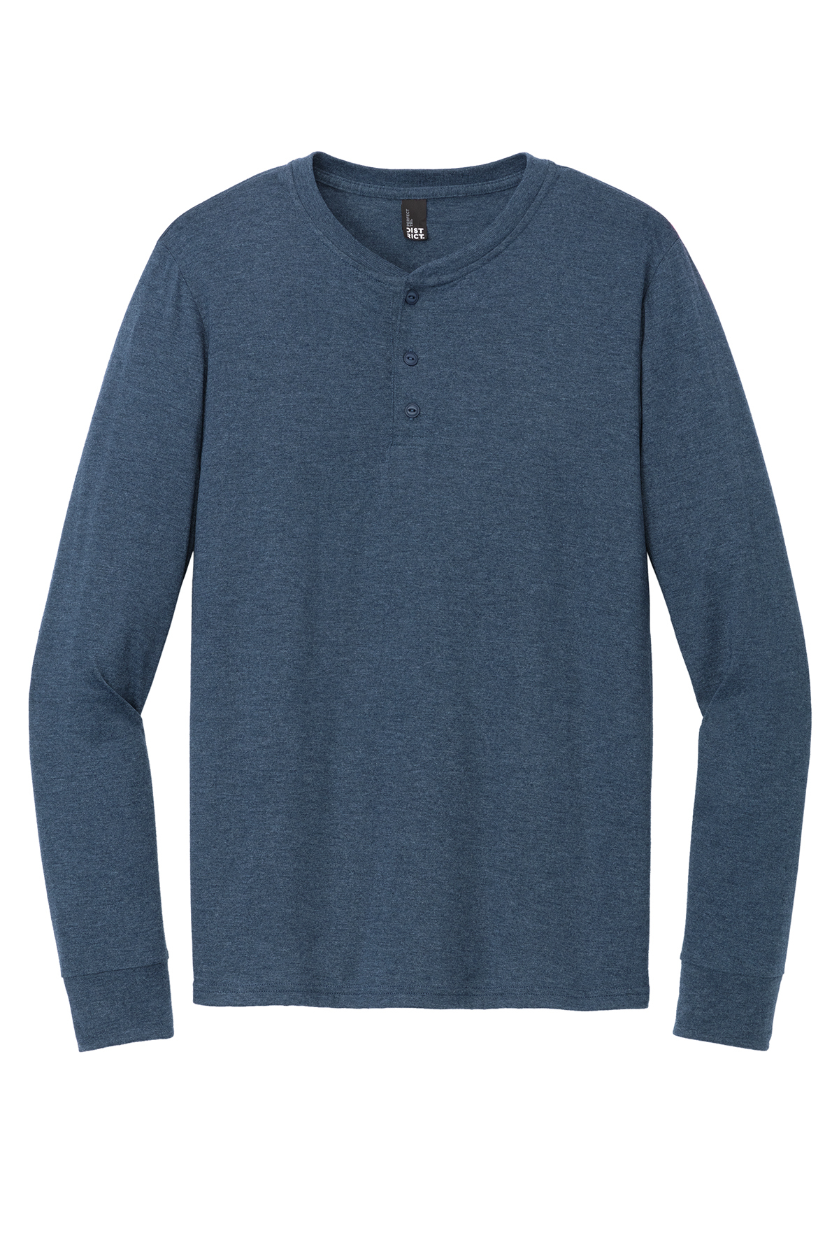 District Perfect Tri Long Sleeve Henley | Product | SanMar