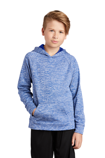 Sport-Tek ® Youth PosiCharge ® Electric Heather Fleece Hooded Pullover ...