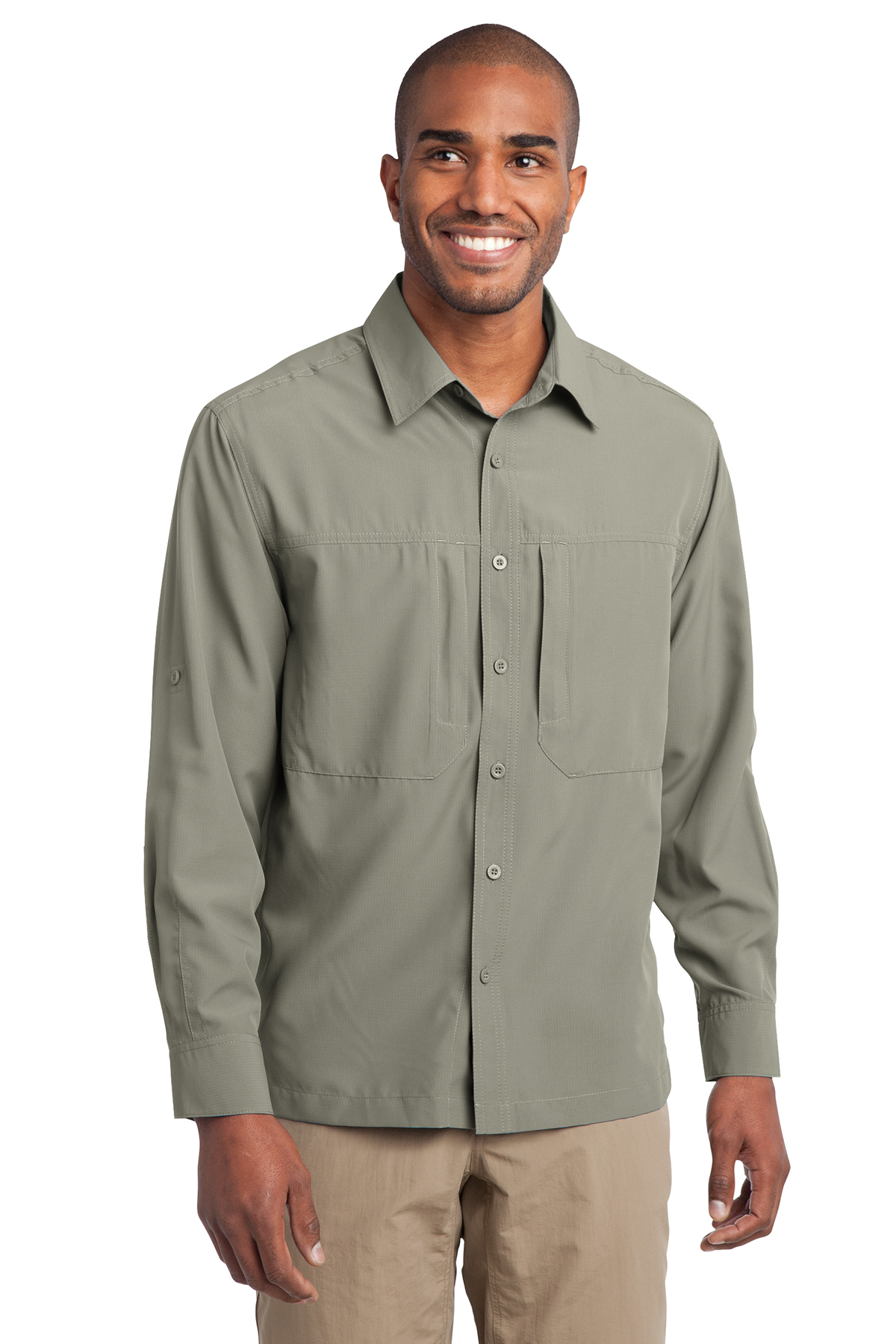 b CLOSEOUT b Eddie Bauer Long Sleeve Performance Travel