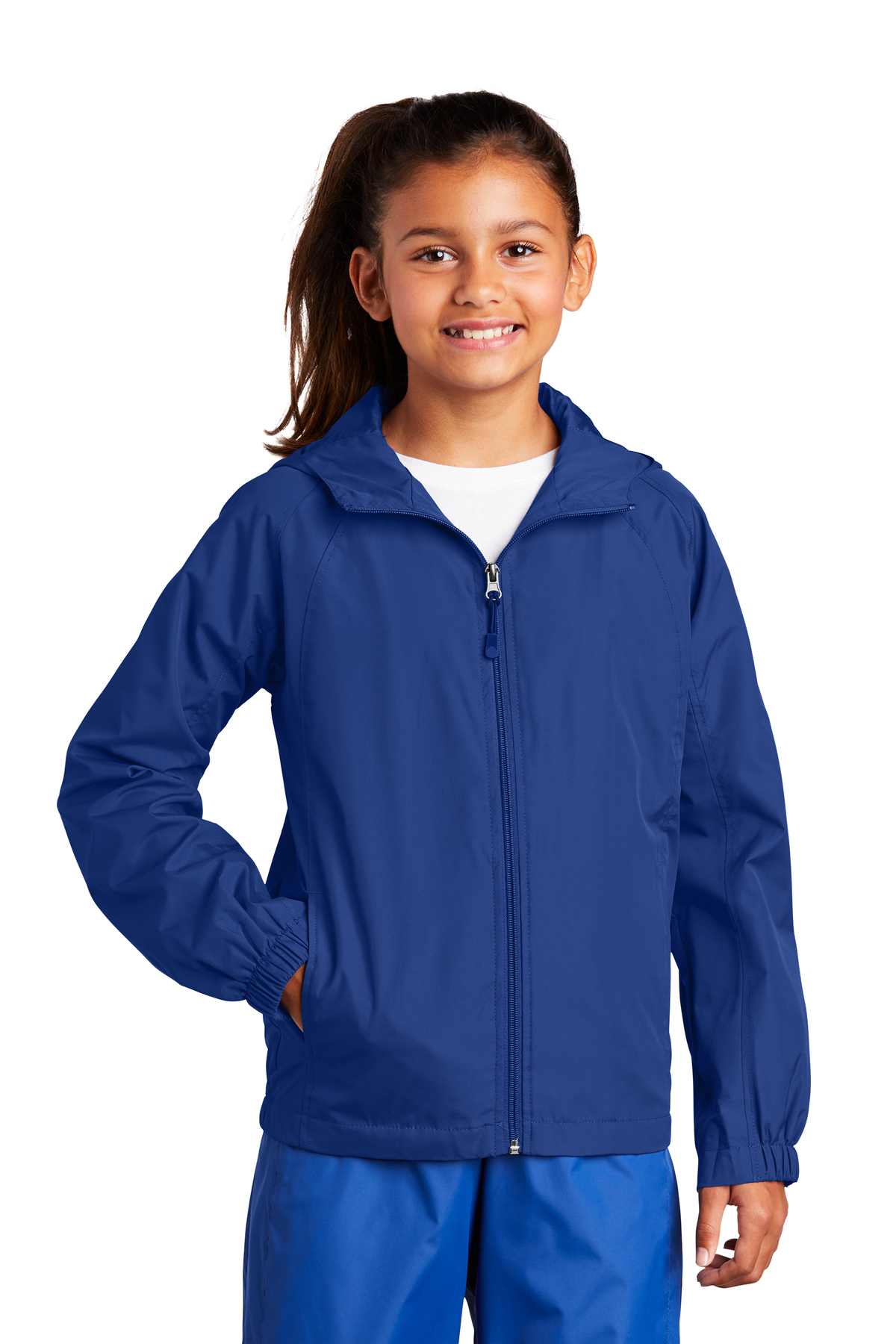 Sport-Tek Youth Hooded Raglan Jacket | Product | SanMar