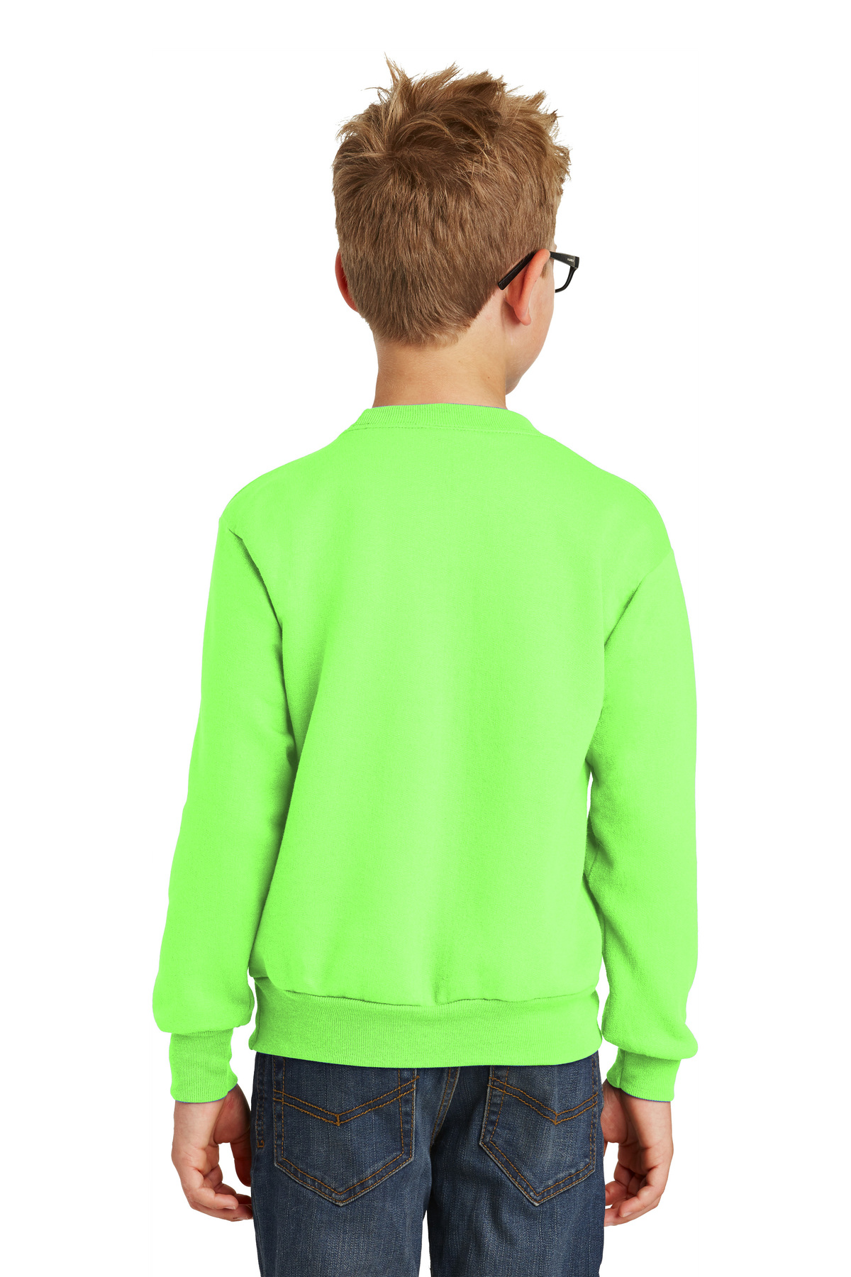 Port & Company Youth Core Fleece Crewneck Sweatshirt | Product 