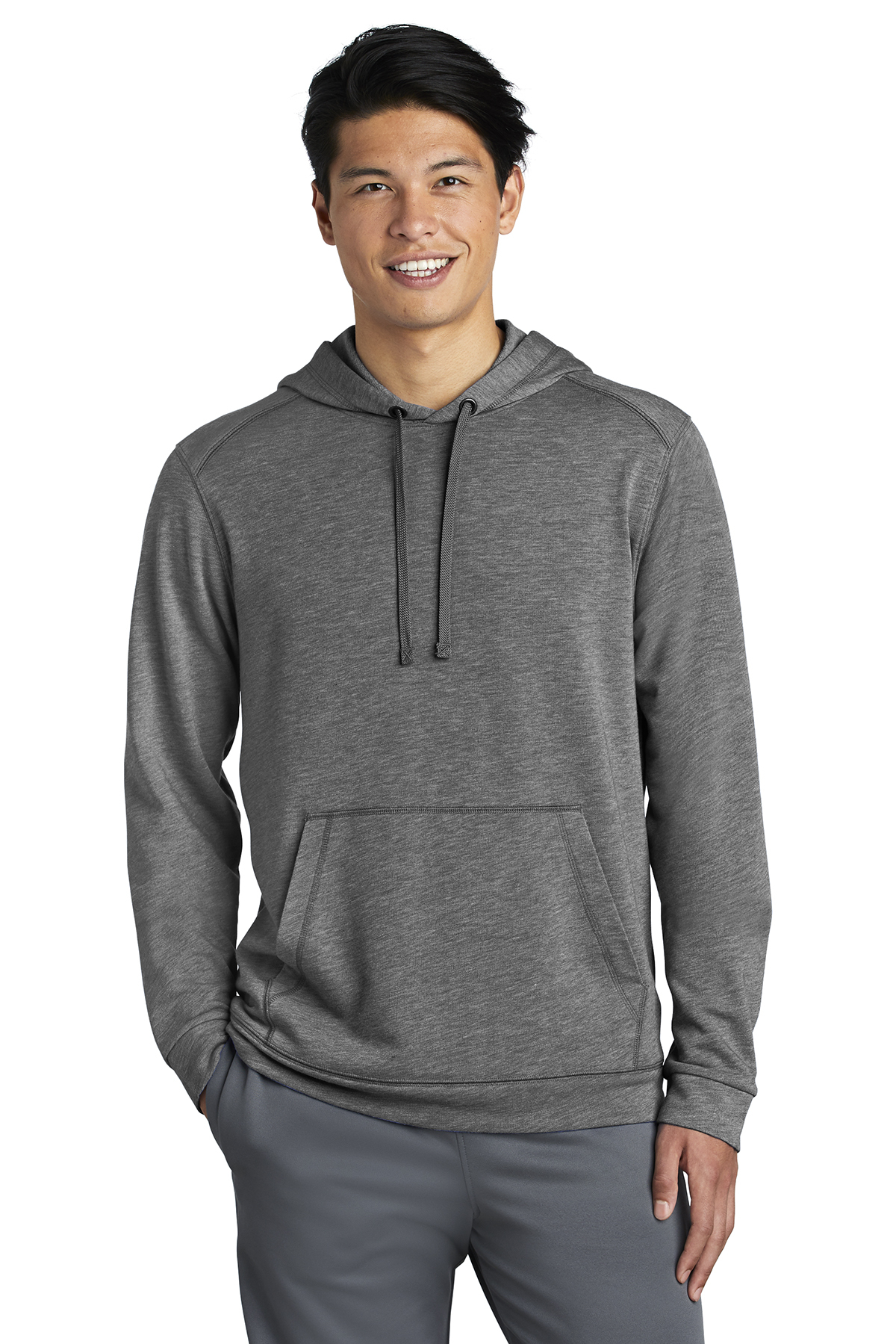 Sport-Tek PosiCharge Tri-Blend Wicking Fleece Hooded Pullover | Product ...