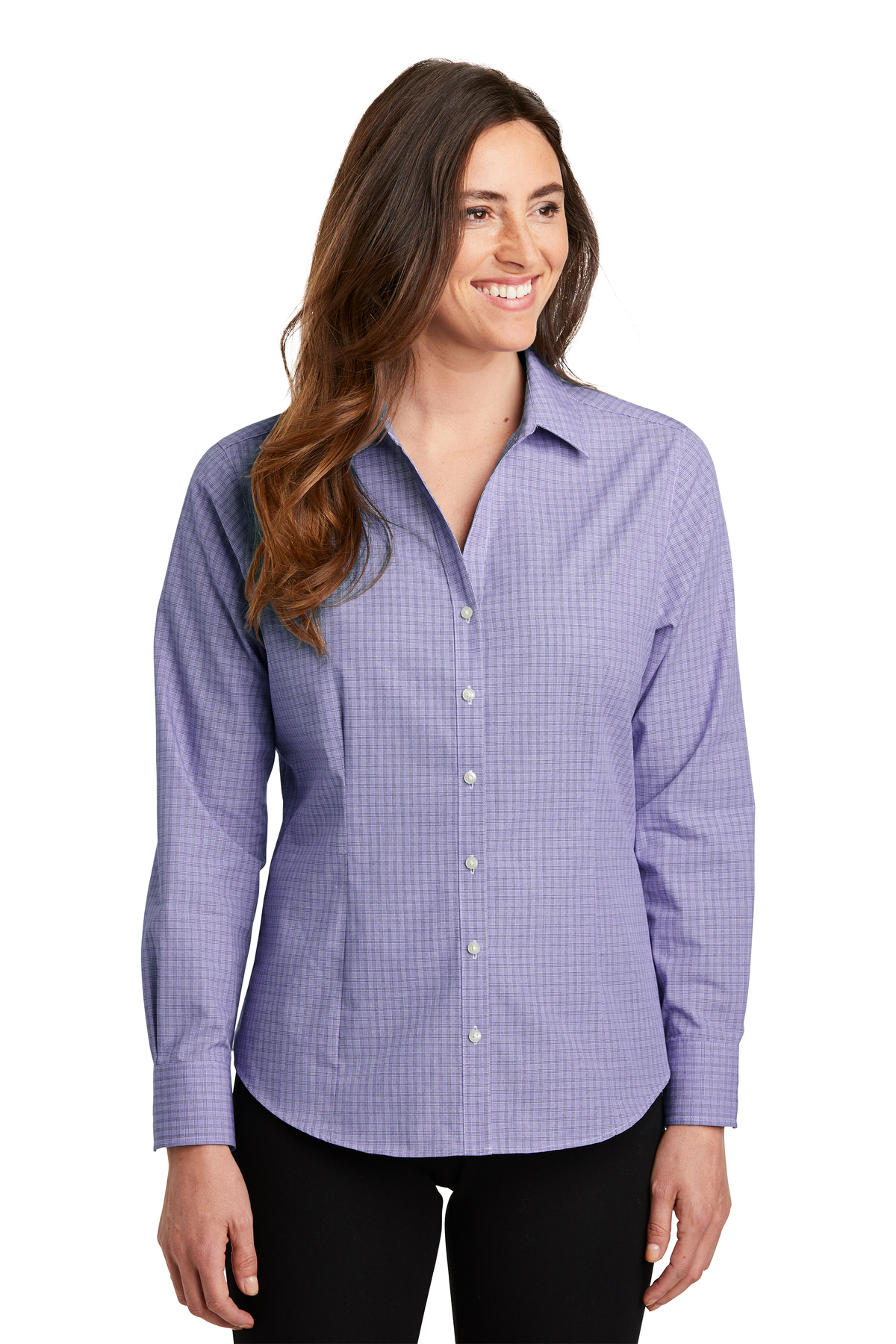 Port Authority Ladies Plaid Pattern Easy Care Shirt Product Port