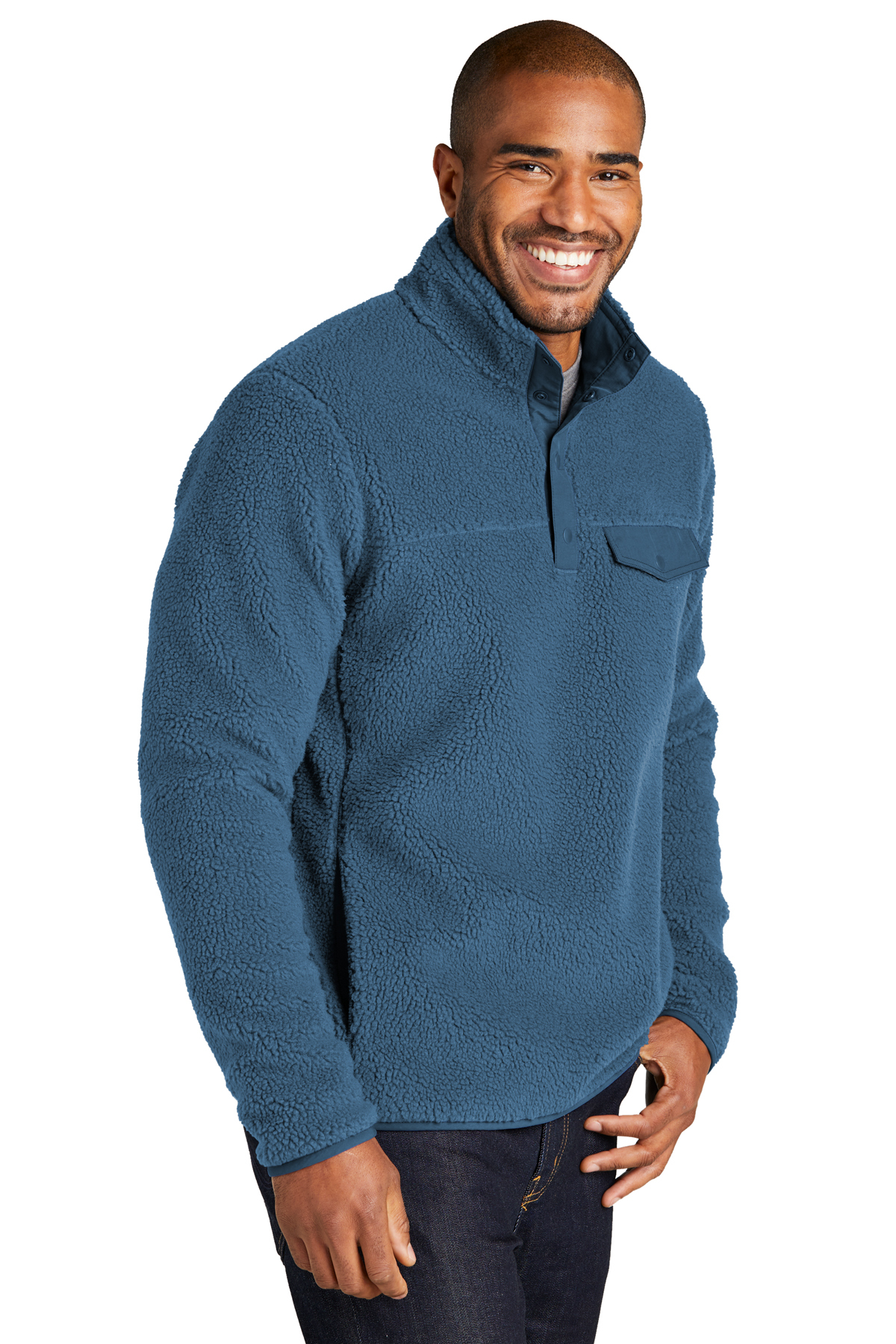 Port Authority Camp Fleece Snap Pullover | Product | SanMar