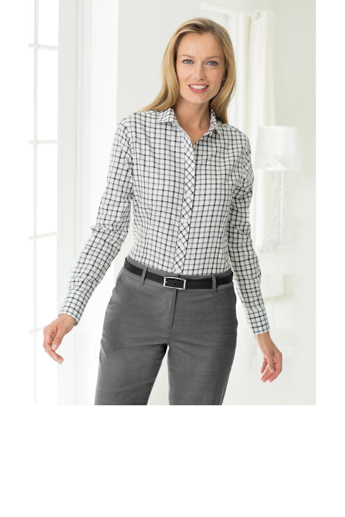 Red House Ladies Tricolor Check Non-Iron Shirt | Product | SanMar