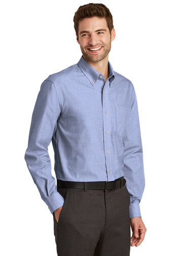 Port Authority Tall Crosshatch Easy Care Shirt | Product | Port Authority