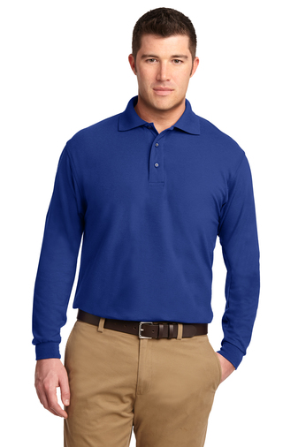 Port Authority Silk Touch™ Long Sleeve Polo | Product | SanMar