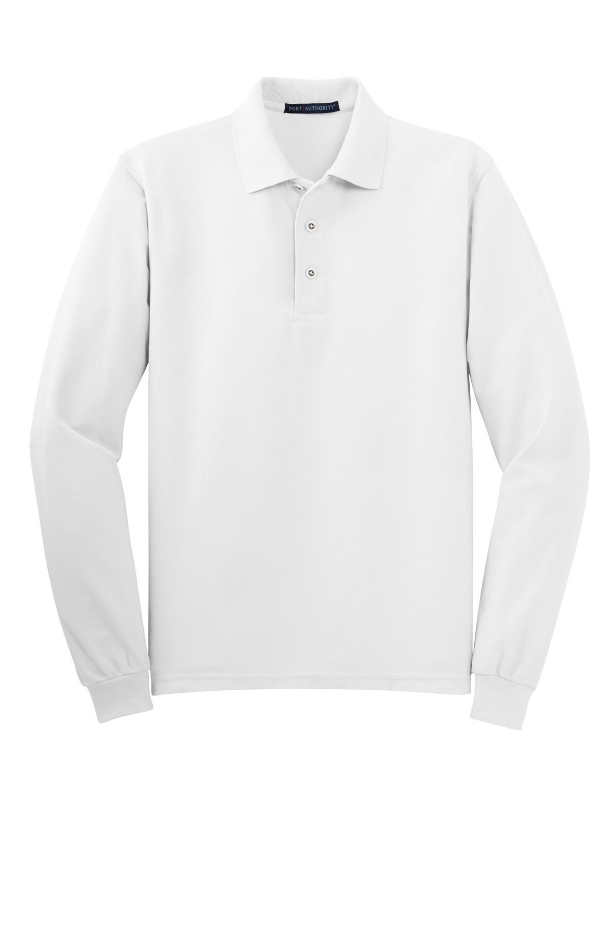 aesthetic white polo longsleeves blouse