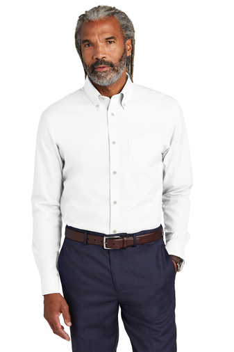 Brooks Brothers Wrinkle-Free Stretch Pinpoint Shirt | Product | SanMar