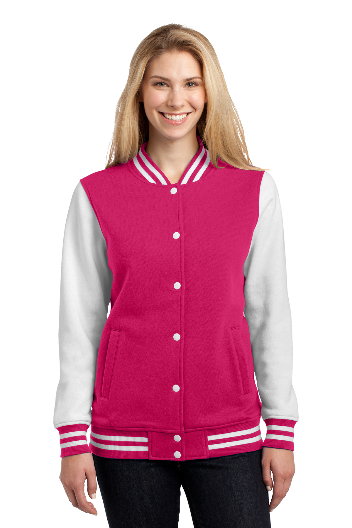 Fleece deals letterman jacket