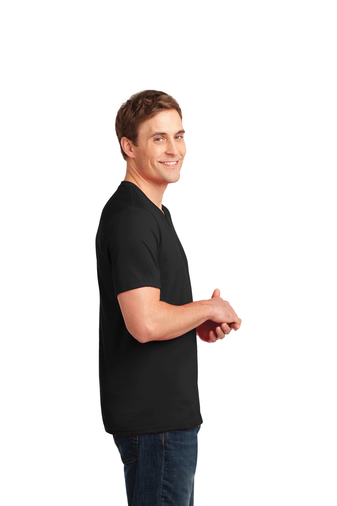 Anvil 100% Combed Ring Spun Cotton V-Neck T-Shirt | Product | SanMar