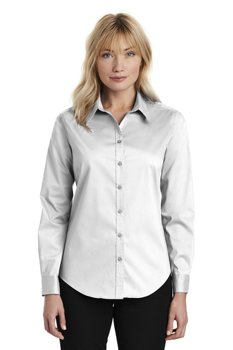 Port Authority Ladies Stretch Poplin Shirt | Product | SanMar