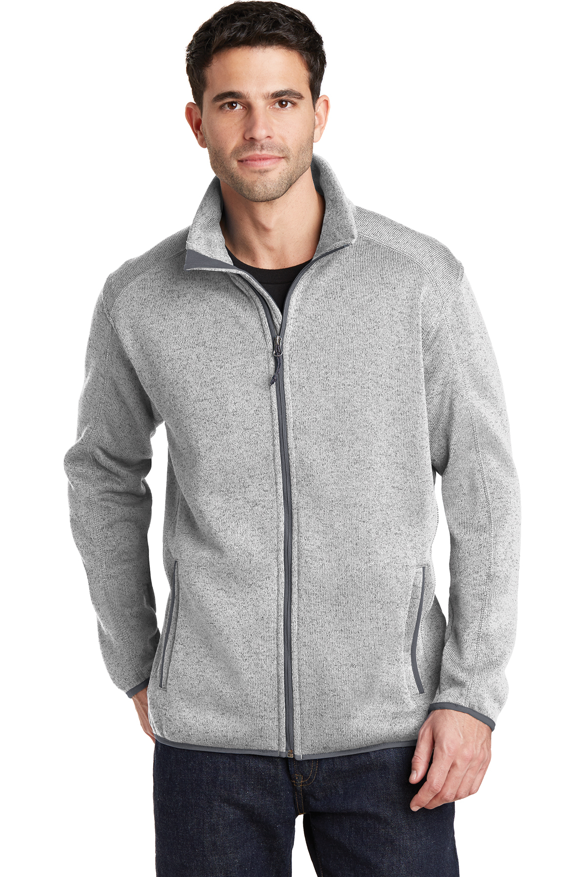 Port Authority® Sweater Fleece Jacket | Polyester Fleece | Outerwear ...