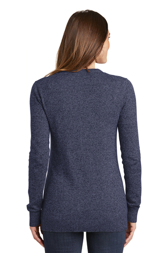 Port Authority Ladies Marled Cardigan Sweater | Product | SanMar