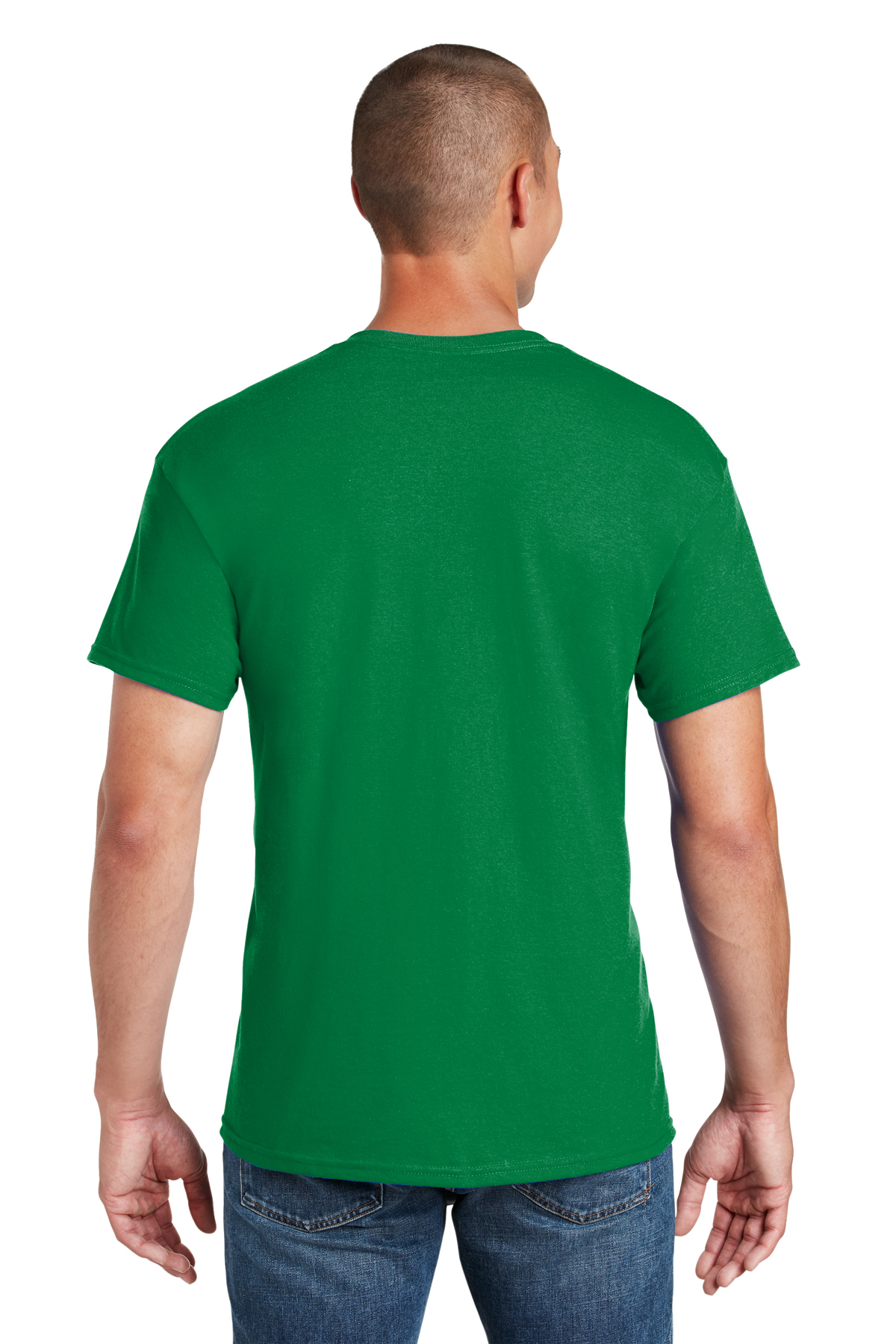 Gildan G8000 50% Cotton 50% Polyester DryBlend T-Shirt Kelly Green Medium 2 Pack 