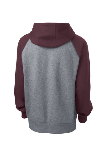 Sport-Tek Raglan Colorblock Pullover Hooded Sweatshirt | Product | SanMar