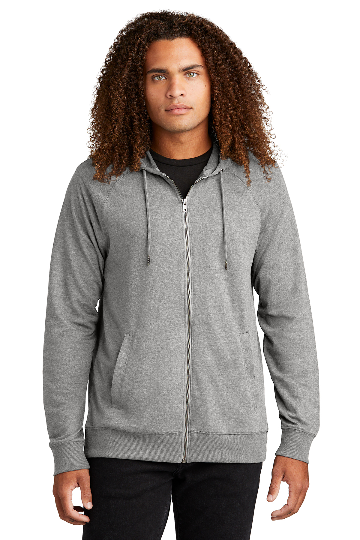 District Featherweight French Terry Full-Zip Hoodie | Product | SanMar