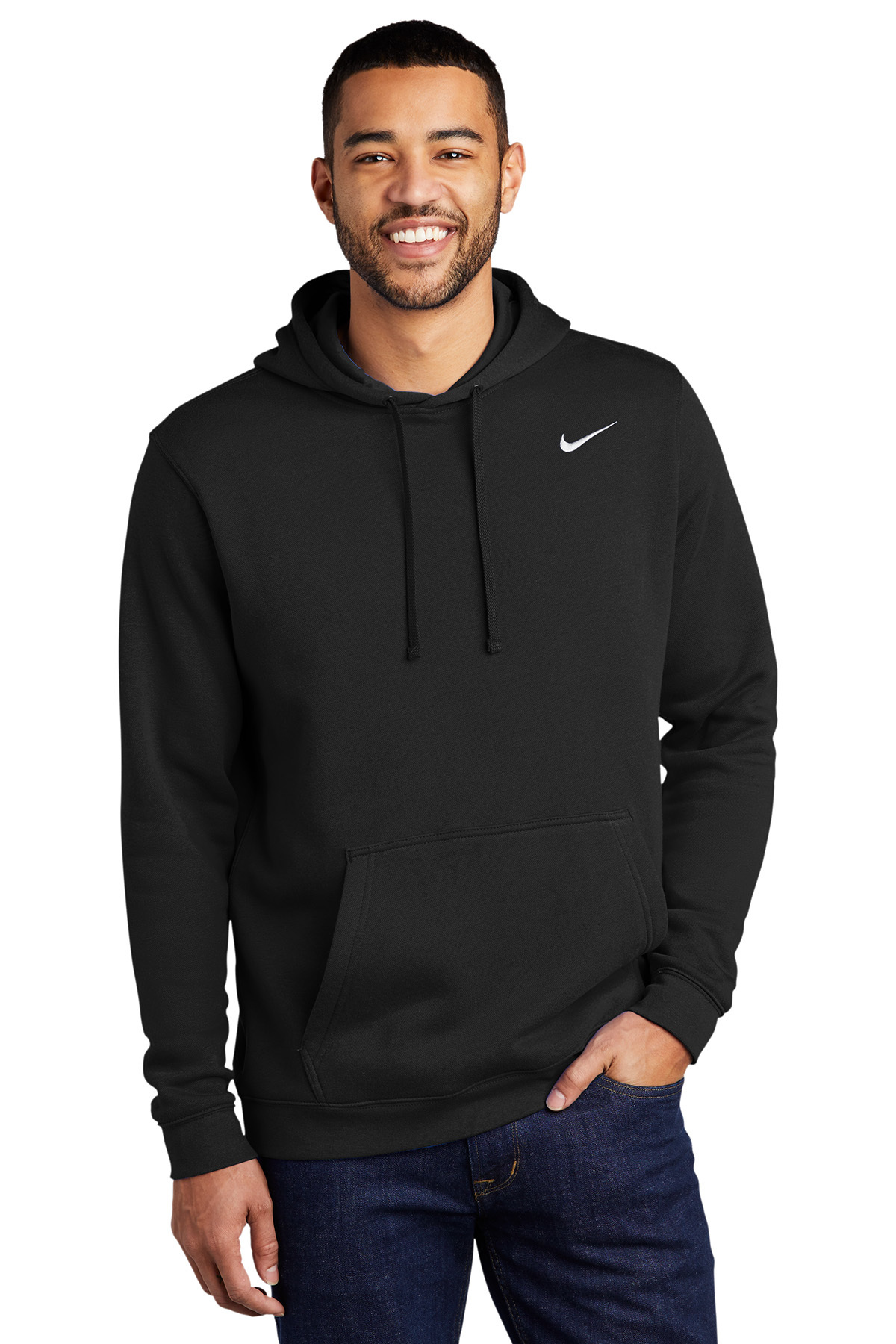 Nike Sportswear Club Fleece Men's Monogram Hoodie Pullover (Standard,  Medium, Black/Multi-Color) at  Men's Clothing store