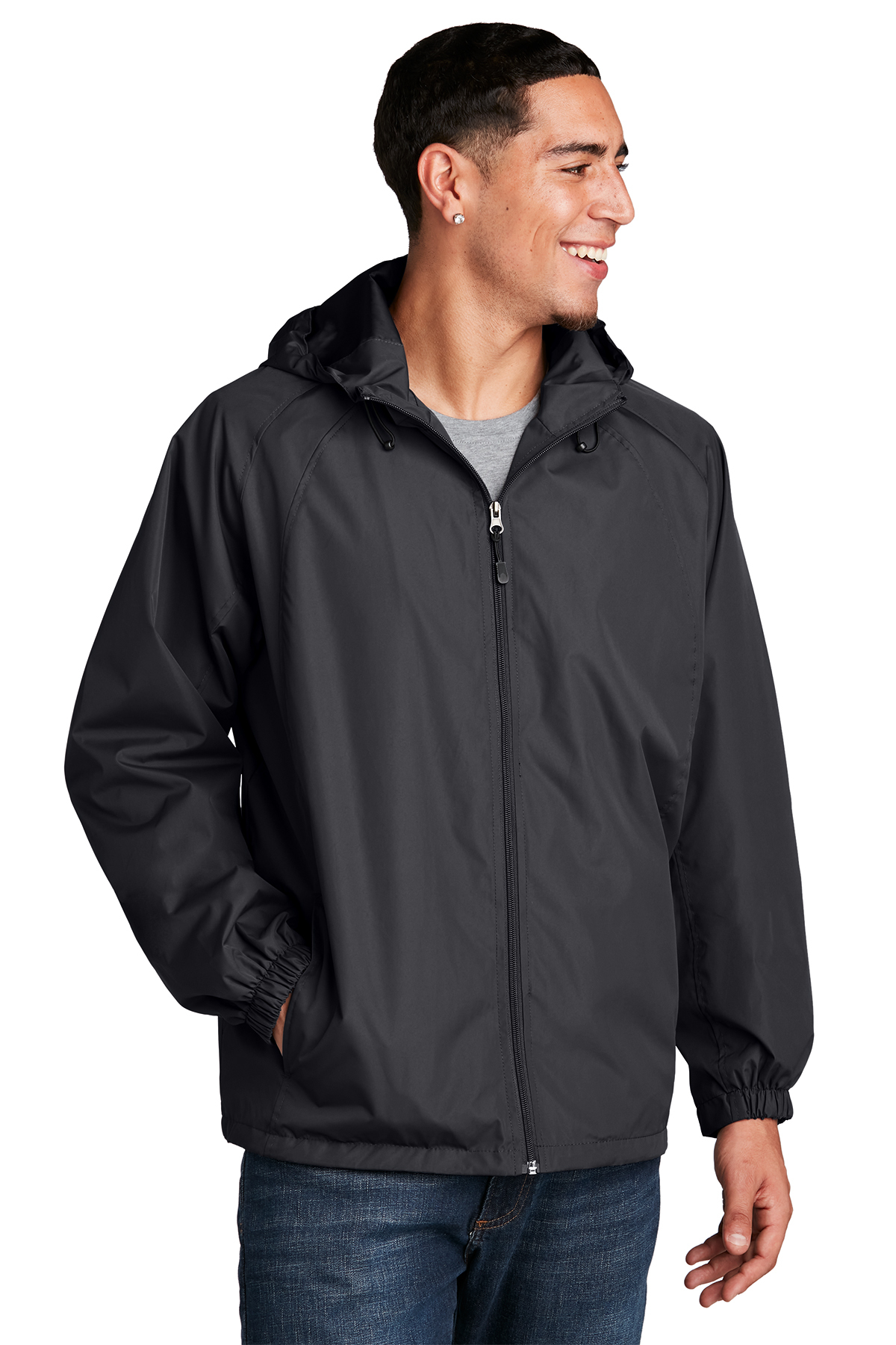 Sport-Tek Hooded Raglan Jacket | Product | SanMar