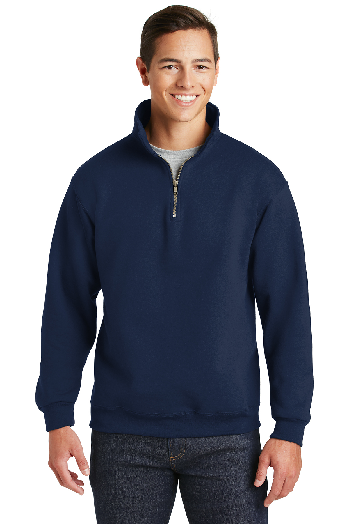 50/50 Super Sweats Fleece Quarter-Zip Pullover 4528 S-3XL Jerzees Men's 9.5 oz 
