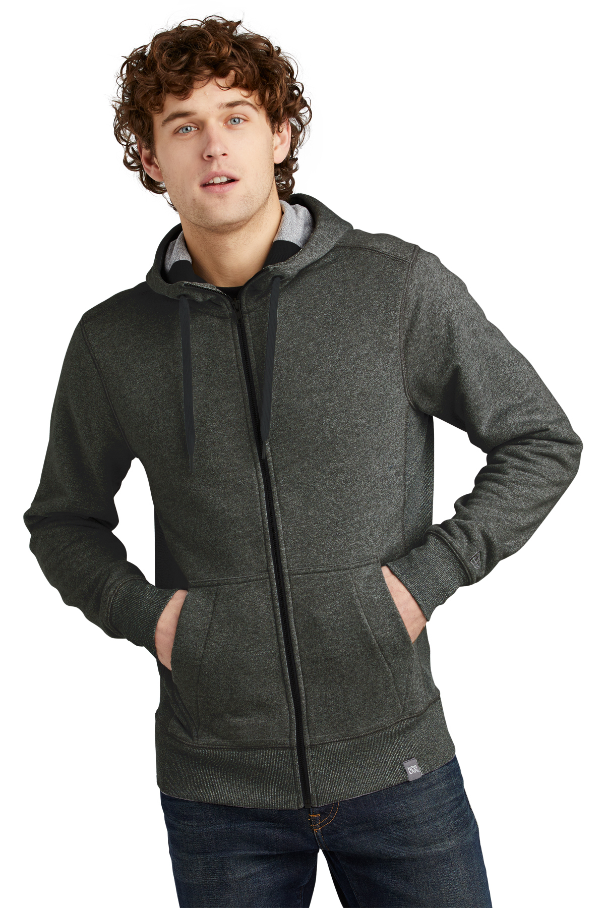 MEN'S BRUSHED FRENCH TERRY FULL ZIP HOODIE