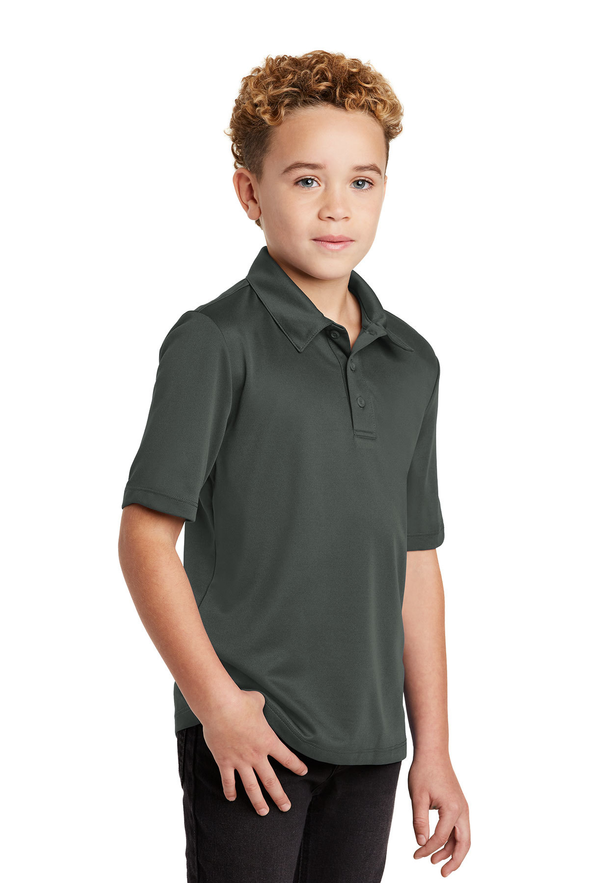 Port Authority Big boys' Youth Silk Touch Polo 