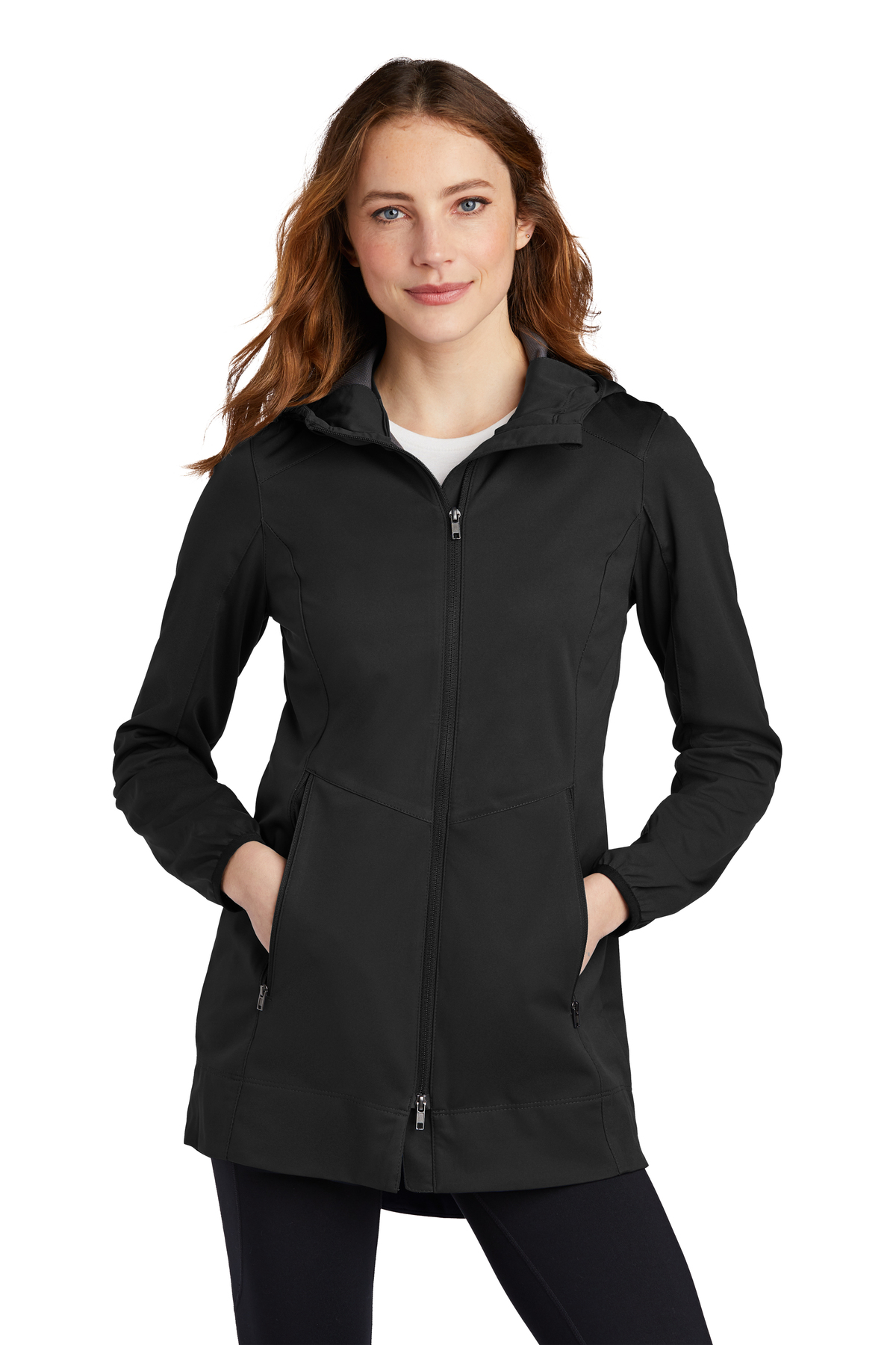 Port Authority Ladies Active Hooded Soft Shell Jacket-L719-XS