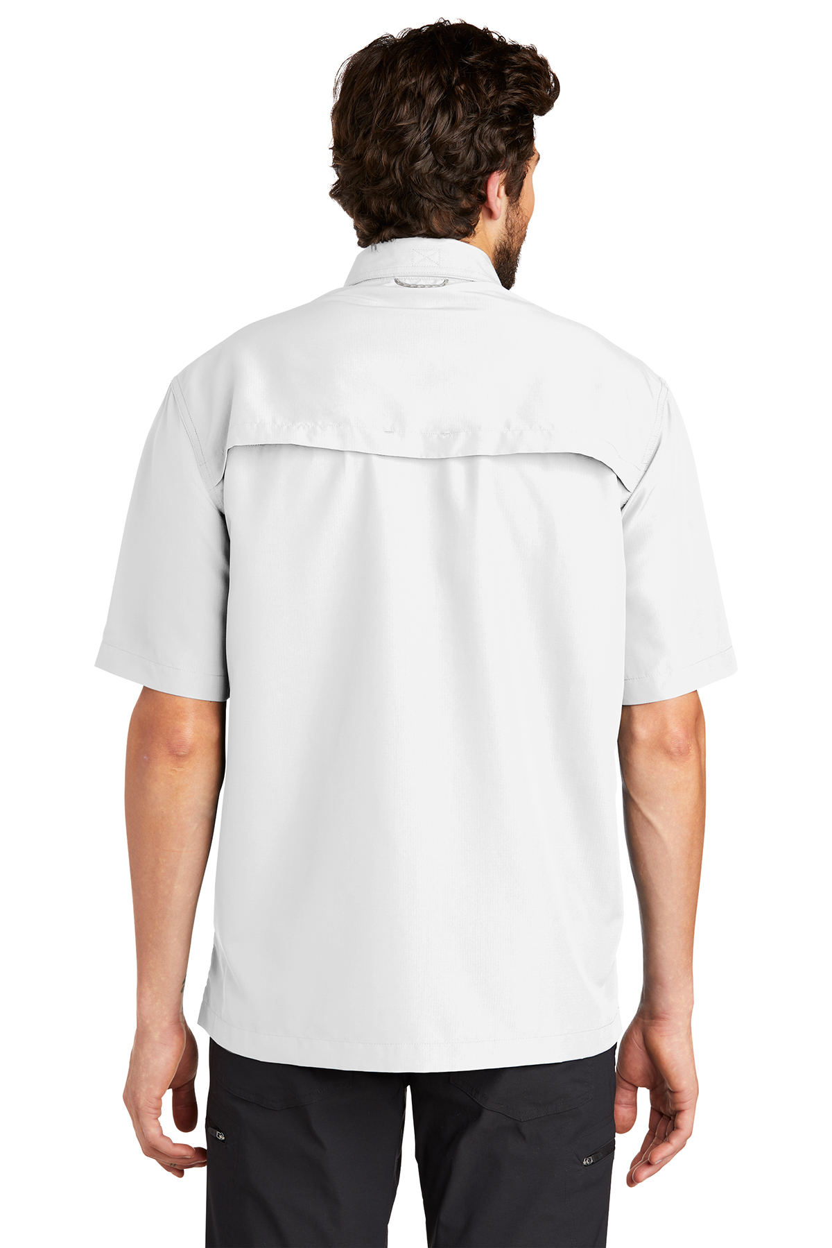 Eddie Bauer Long Sleeve Performance Fishing Shirt with logo