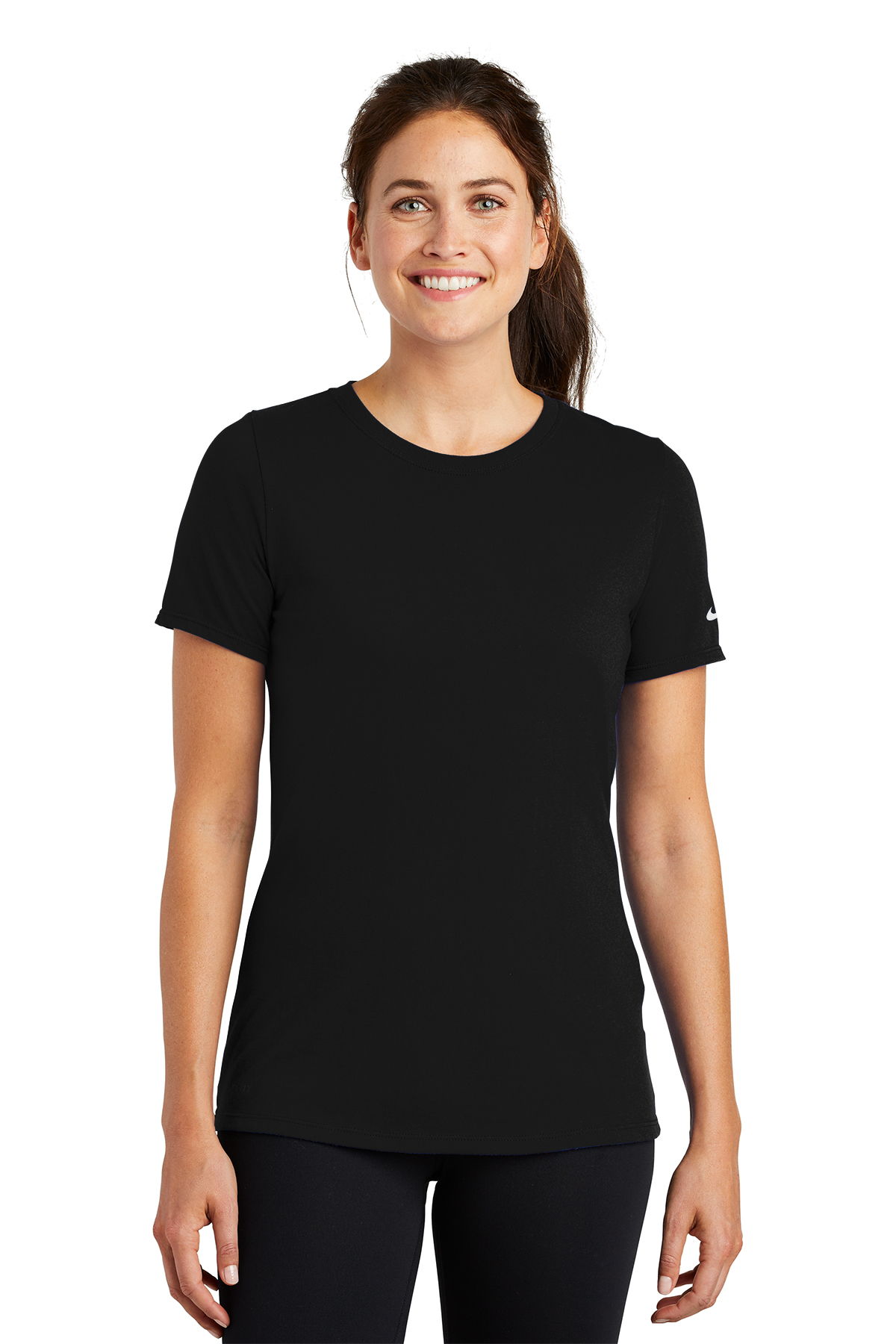 Nike Ladies Dri-FIT Cotton/Poly Scoop Neck Tee | Product | Company Casuals