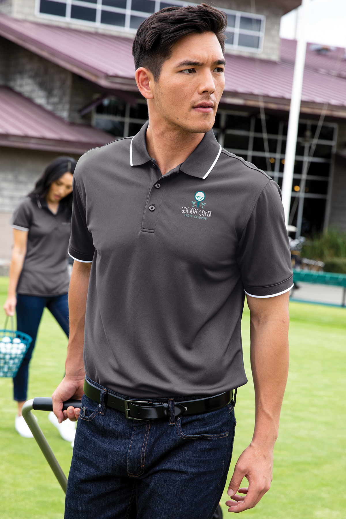 Sport-Tek<SUP>®</SUP> Classic Long Sleeve Rugby Polo