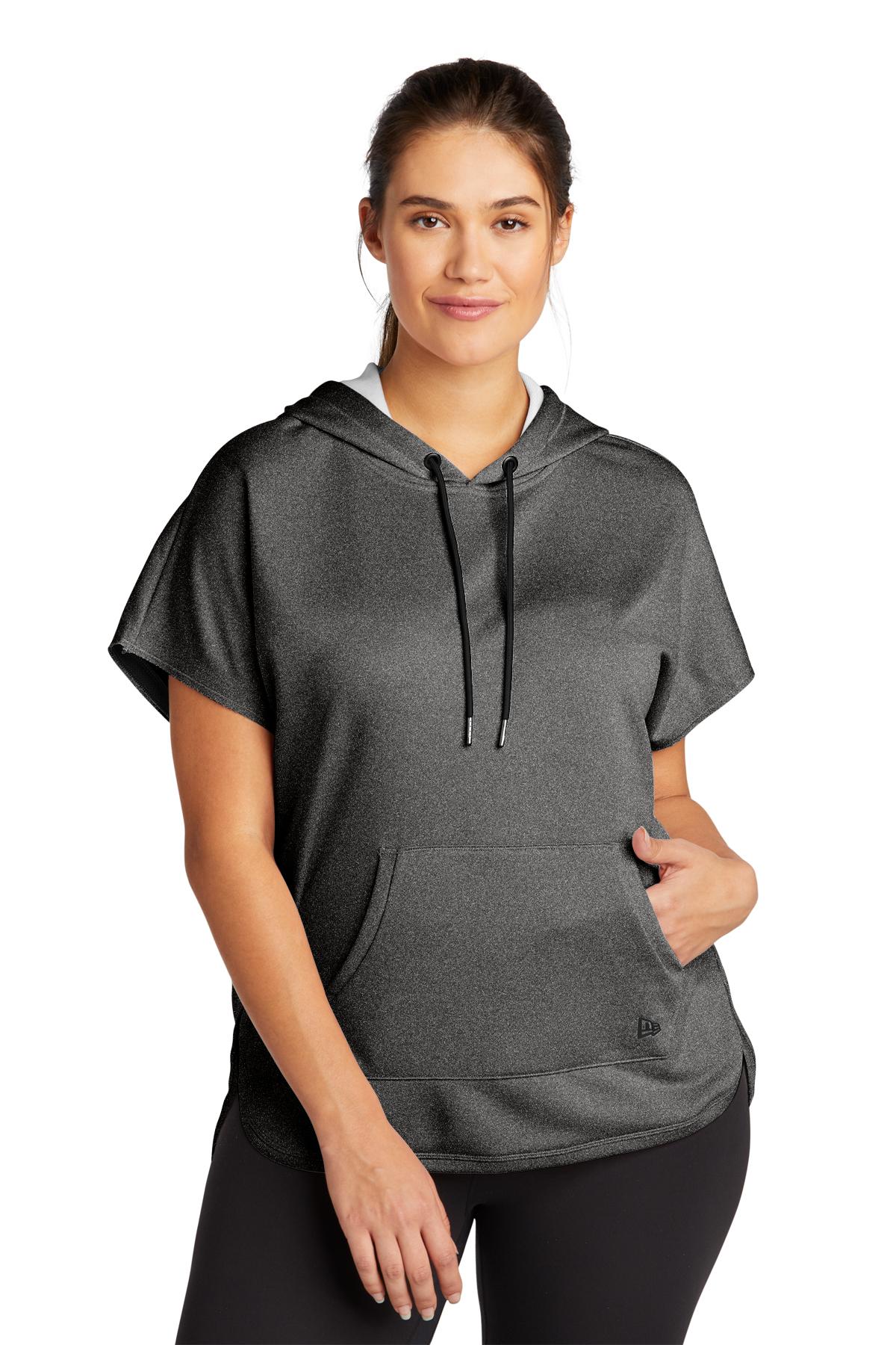Women's Concepts Sport Oatmeal Anaheim Ducks Tri-Blend Mainstream Terry Short Sleeve Sweatshirt Top Size: Medium