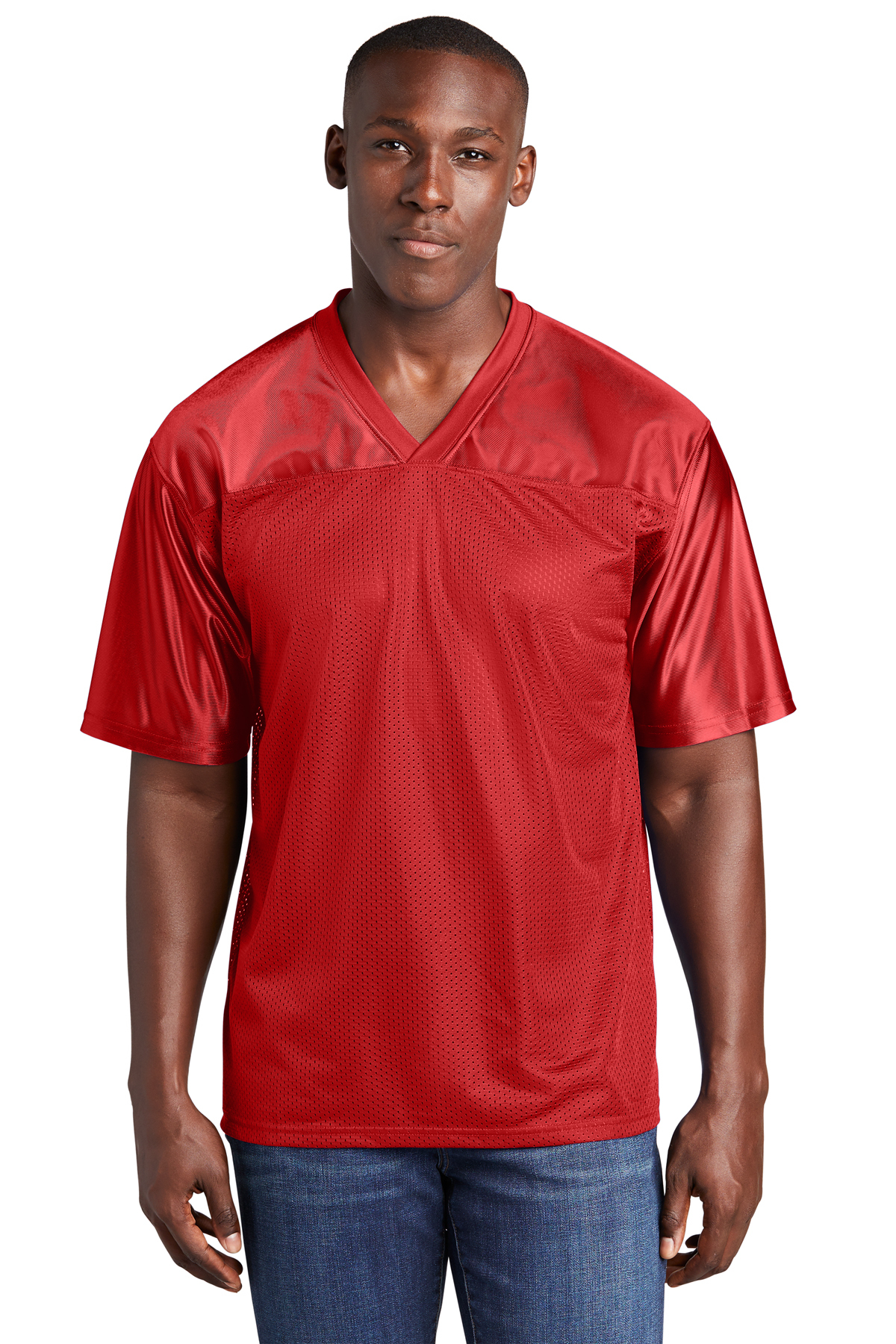  Red Football Jersey Blank Jersey Replica Athletic