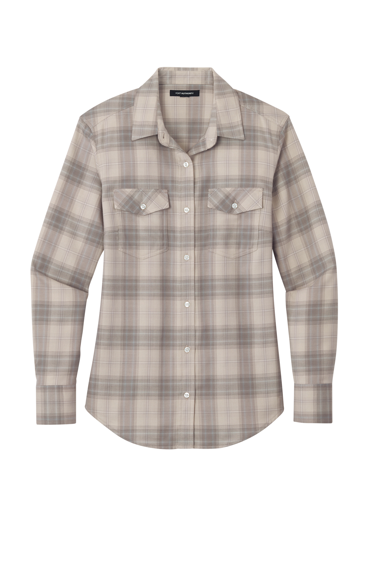 Port Authority Women's Long Sleeve Ombre Plaid Shirt