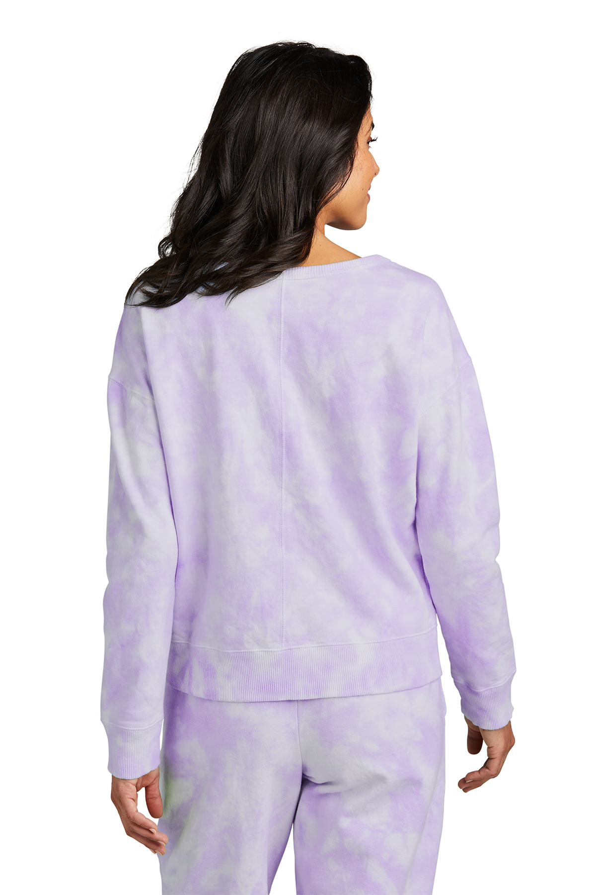 Port Company Women s Beach Wash Cloud Tie Dye V Neck Sweatshirt Product Port Company