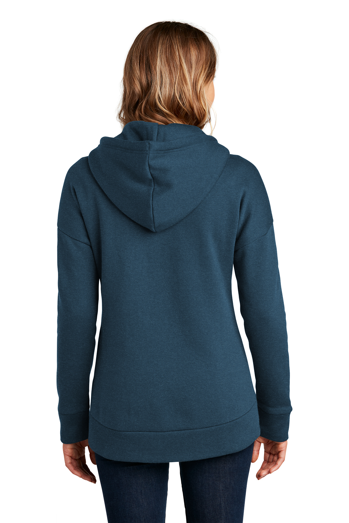 District Women's Perfect Weight Fleece Drop Shoulder Full-Zip Hoodie, Product