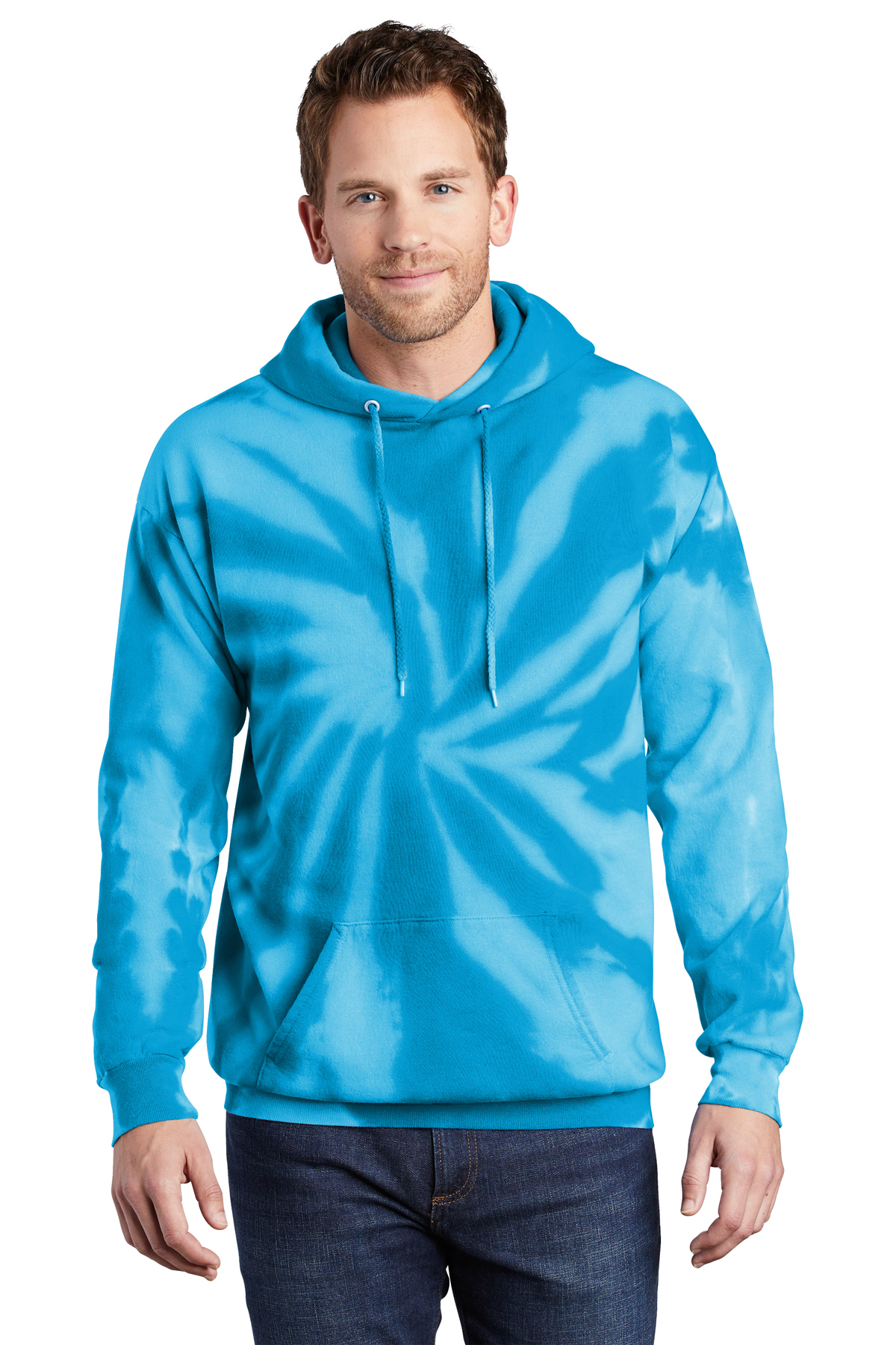 Tie-Dye Pullover Hooded Sweatshirt 