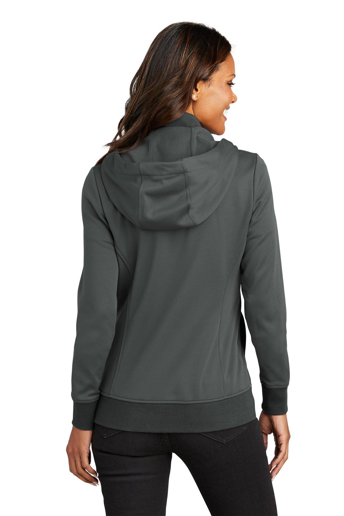 Port Authority Ladies Smooth Fleece Hooded Jacket | Product | SanMar