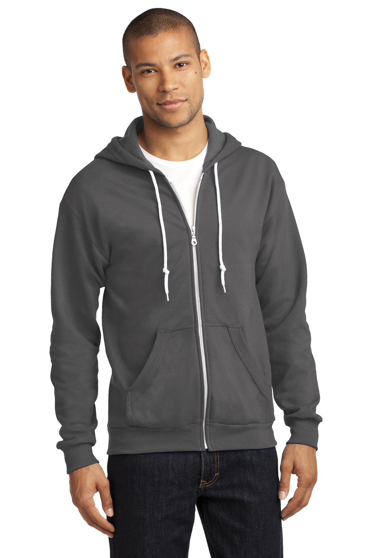 Anvil Full Zip Hooded Sweatshirt Product SanMar