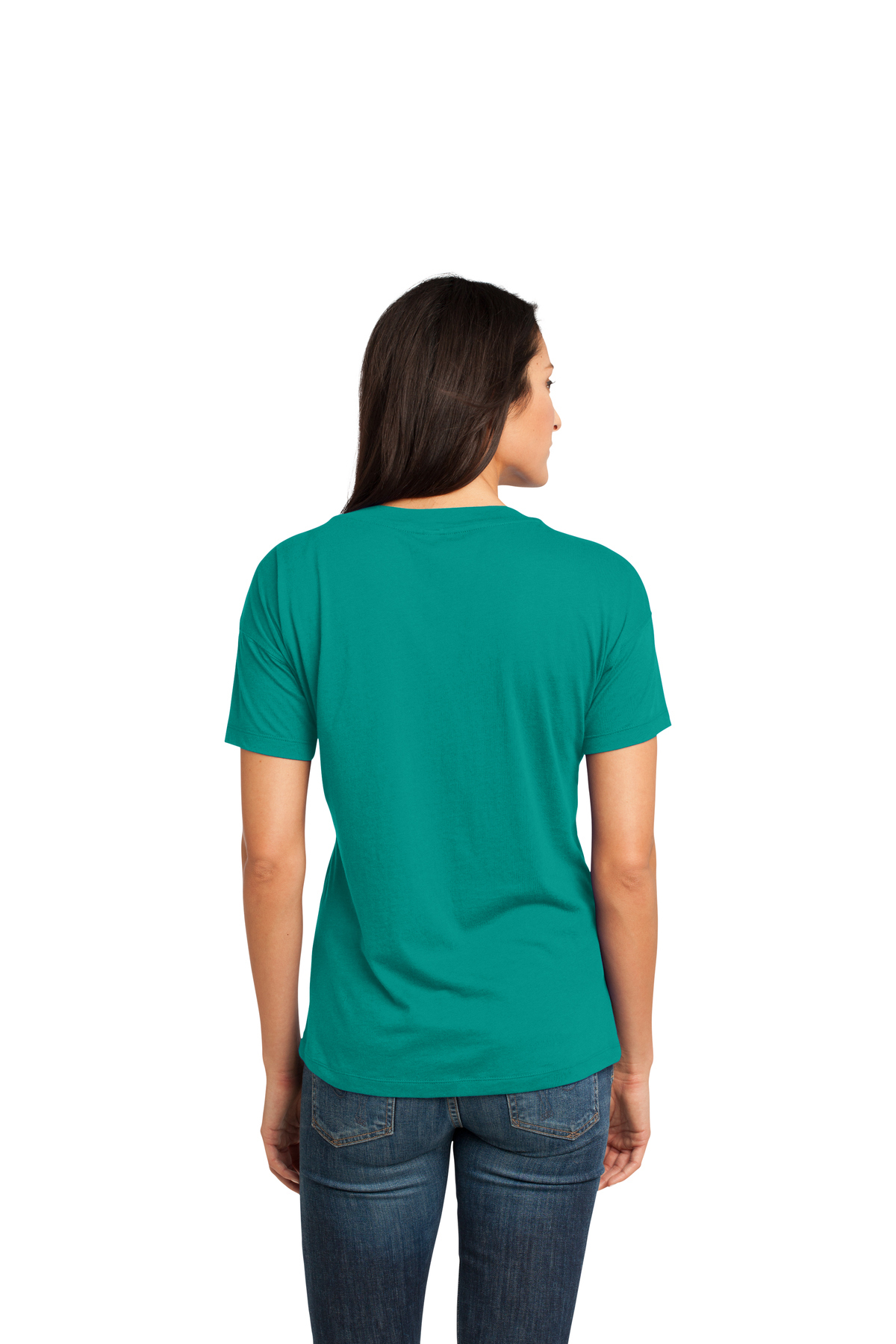 District Made - Ladies Modal Blend Relaxed V-Neck Tee | Product | SanMar