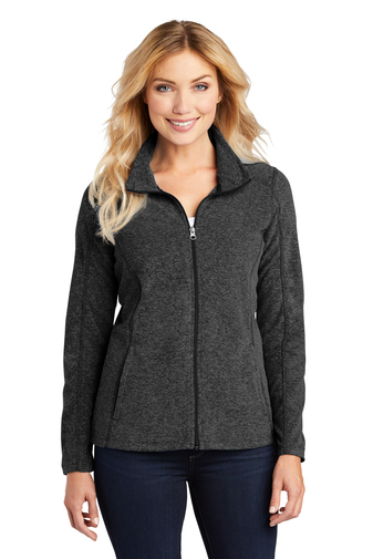 Port Authority Ladies Heather Microfleece Full-Zip Jacket | Product ...