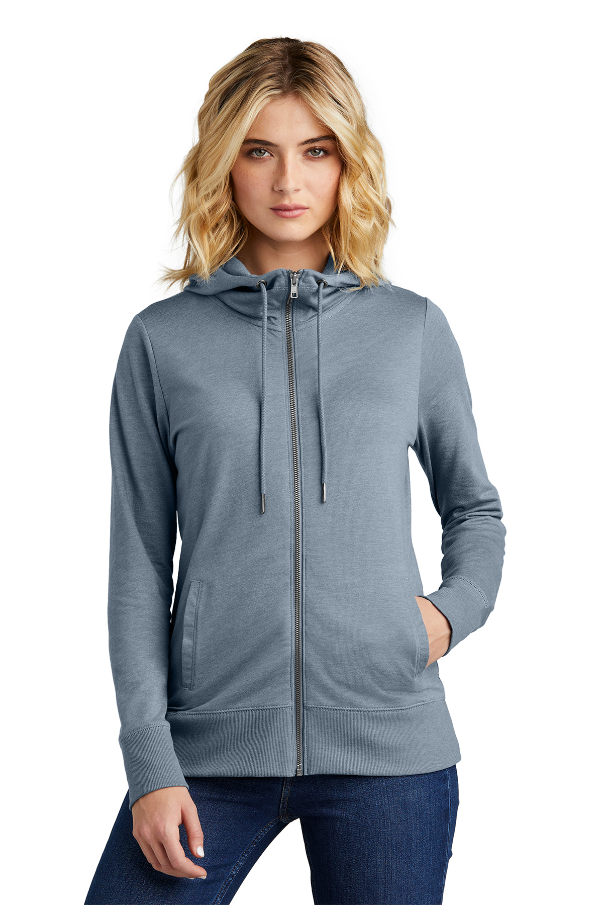 District Women's Featherweight French Terry Full-Zip Hoodie