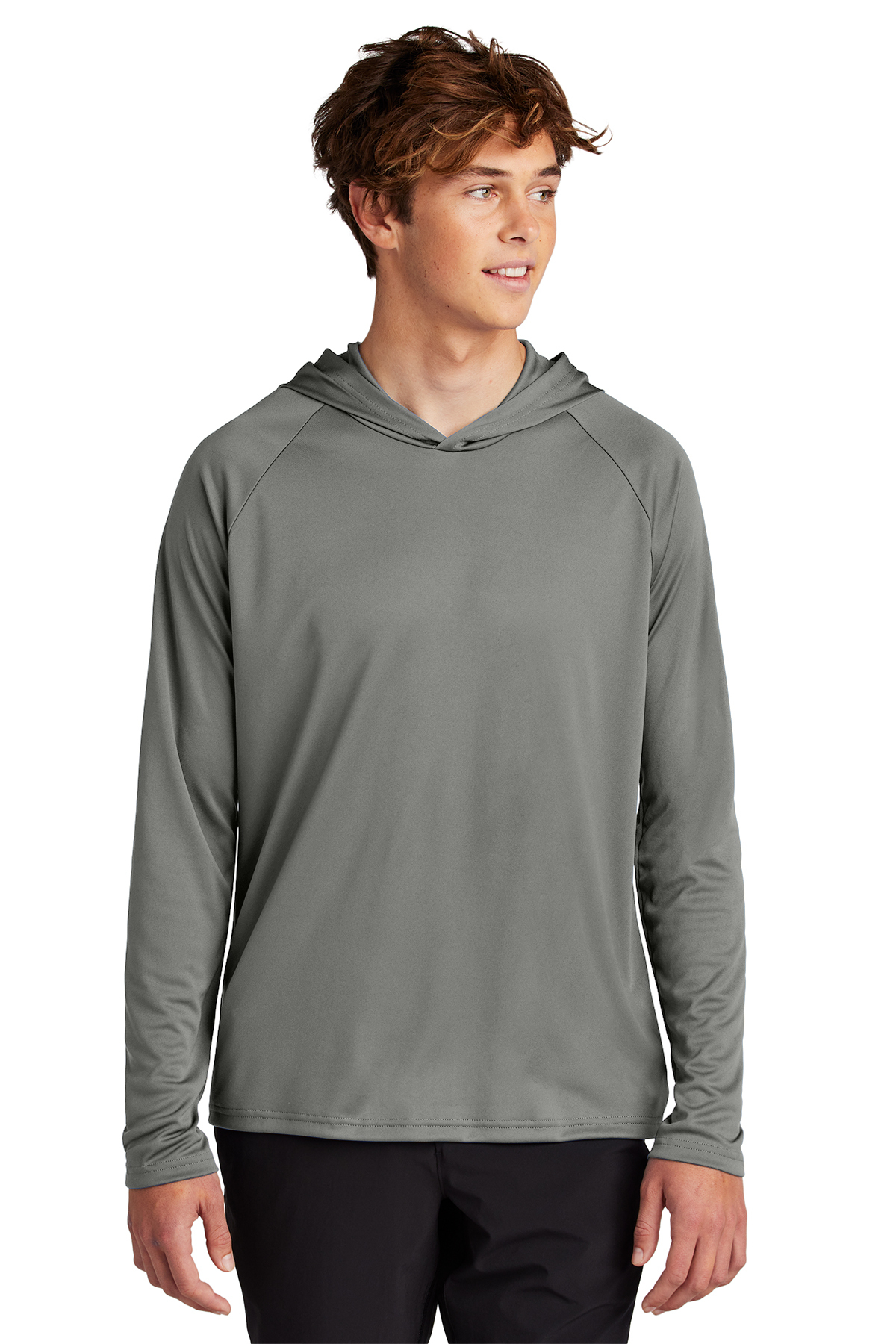 Mahi Performance Long Sleeve Hooded Shirt for Men's in Gray, Size Small from Realtree