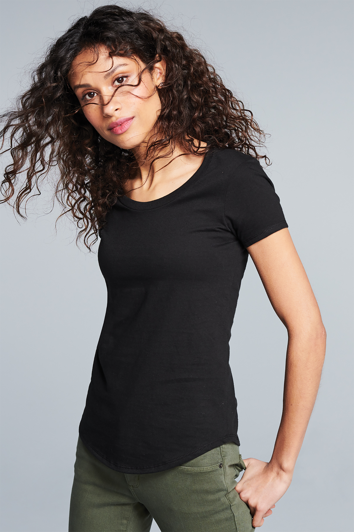 District Women’s Fitted Very Important Tee Scoop Neck | Product | SanMar